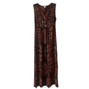 Monsoon Women Long Maxi Dress Boho Festival Coachella Wedding Summer Size 10